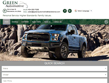 Tablet Screenshot of greenautomotiveblackstone.com